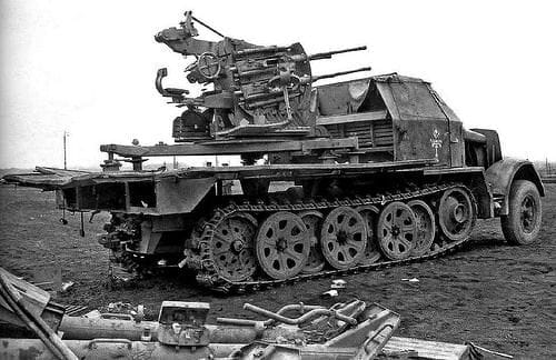 ww2 German SdKfz 7 half track Flakvierling wheel x2 - Image 6