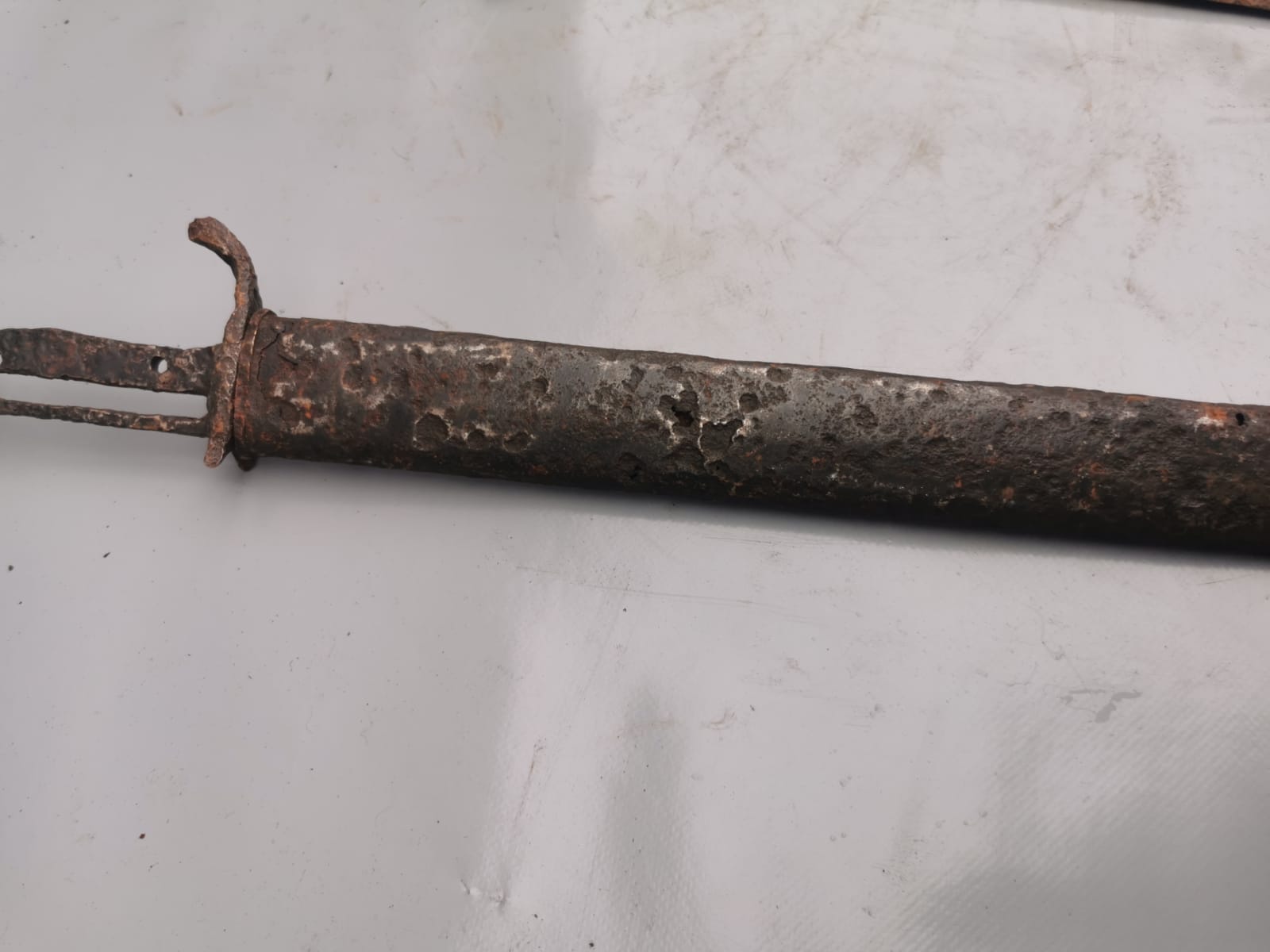 ww1 German butchers bayonet and scabbard - Image 7