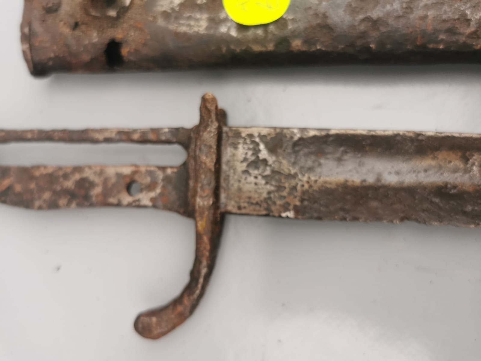 ww1 German butchers bayonet and scabbard - Image 12