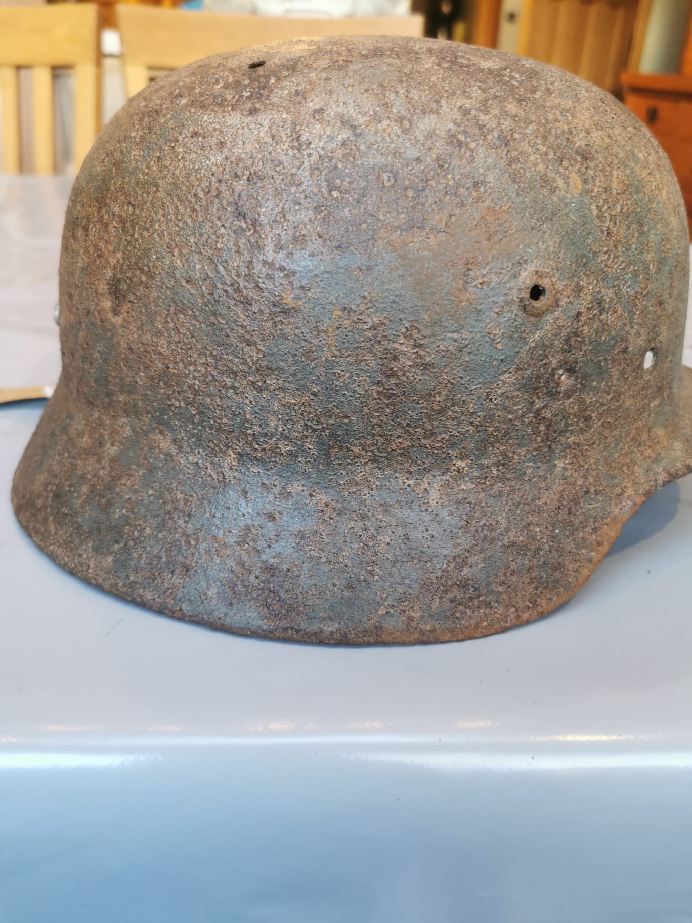 ww2 German helmet m35 nice lid - Image 11