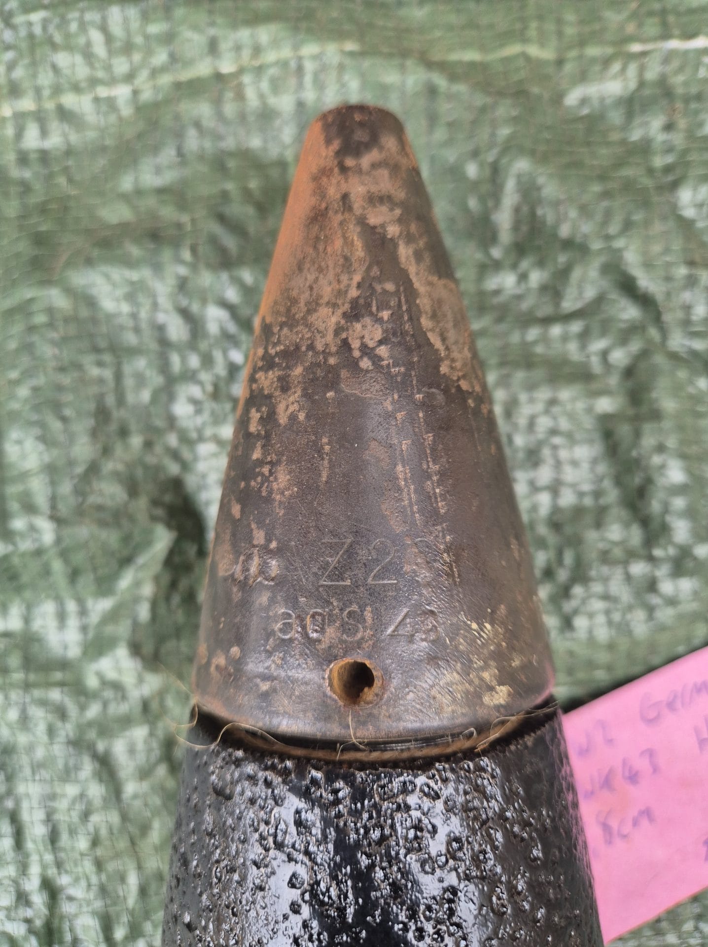 ww2 German kwk43 Tiger 2 / pak43 8,8cm HE head - Image 6